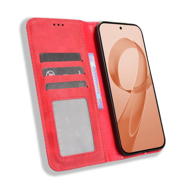 For Redmi K90 Pro Max 5G / Poco F8 Ultra Magnetic Buckle Retro Texture Leather Phone Case