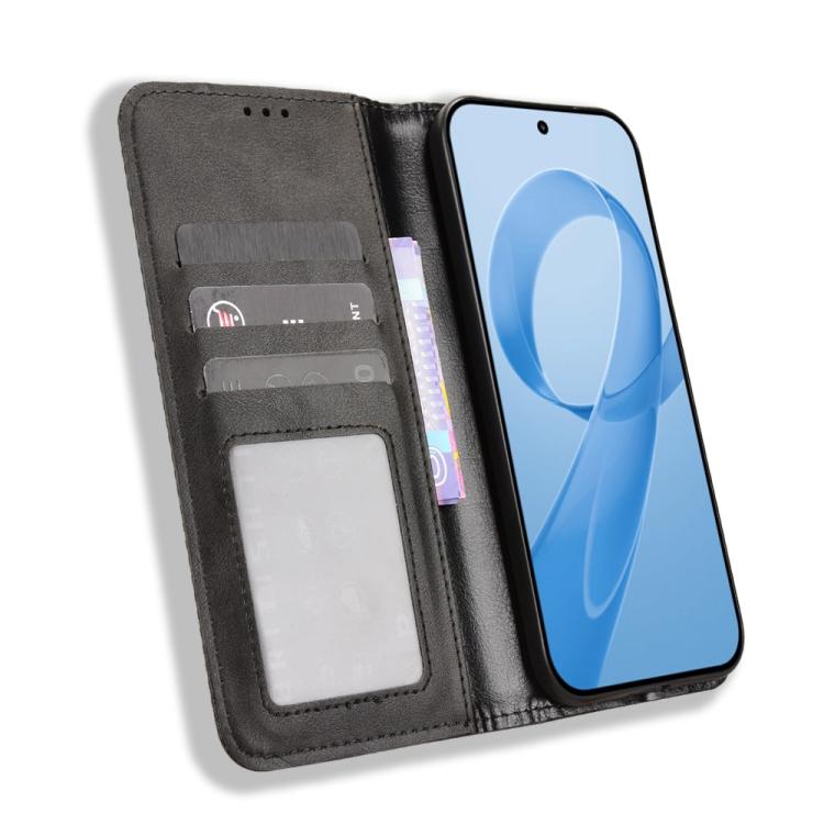 For Redmi K90 5G / Poco F8 Pro Magnetic Buckle Retro Texture Leather Phone Case