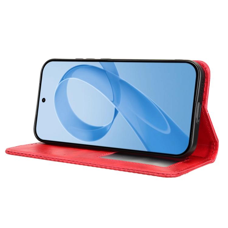 For Redmi K90 5G / Poco F8 Pro Magnetic Buckle Retro Texture Leather Phone Case