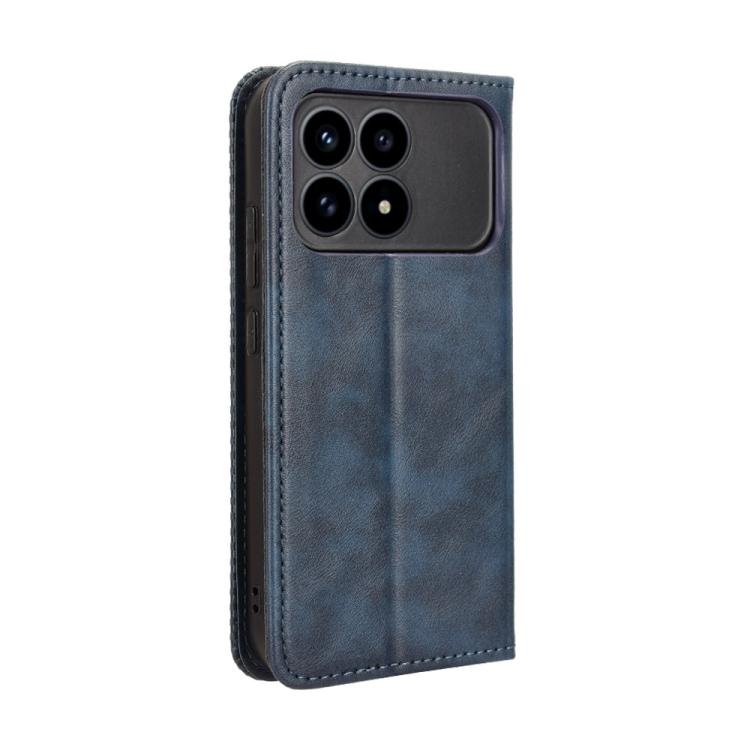 For Redmi K90 5G / Poco F8 Pro Magnetic Buckle Retro Texture Leather Phone Case