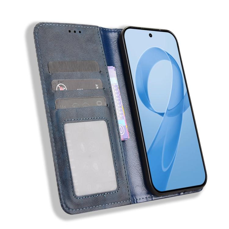 For Redmi K90 5G / Poco F8 Pro Magnetic Buckle Retro Texture Leather Phone Case