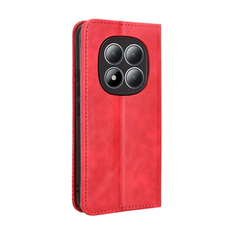 For Redmi Note 15 Pro 4G Global 163.2mm Magnetic Buckle Retro Texture Leather Phone Case