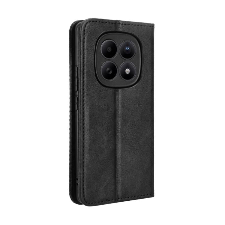 For Redmi Note 15 5G / 4G 164mm / Poco M8 5G Magnetic Buckle Retro Texture Leather Phone Case