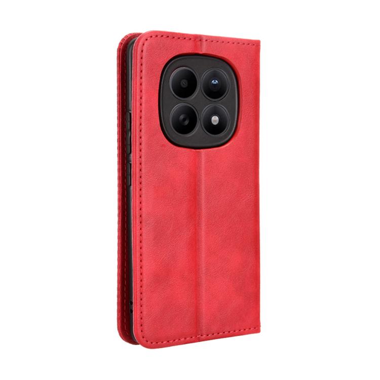 For Redmi Note 15 5G / 4G 164mm / Poco M8 5G Magnetic Buckle Retro Texture Leather Phone Case