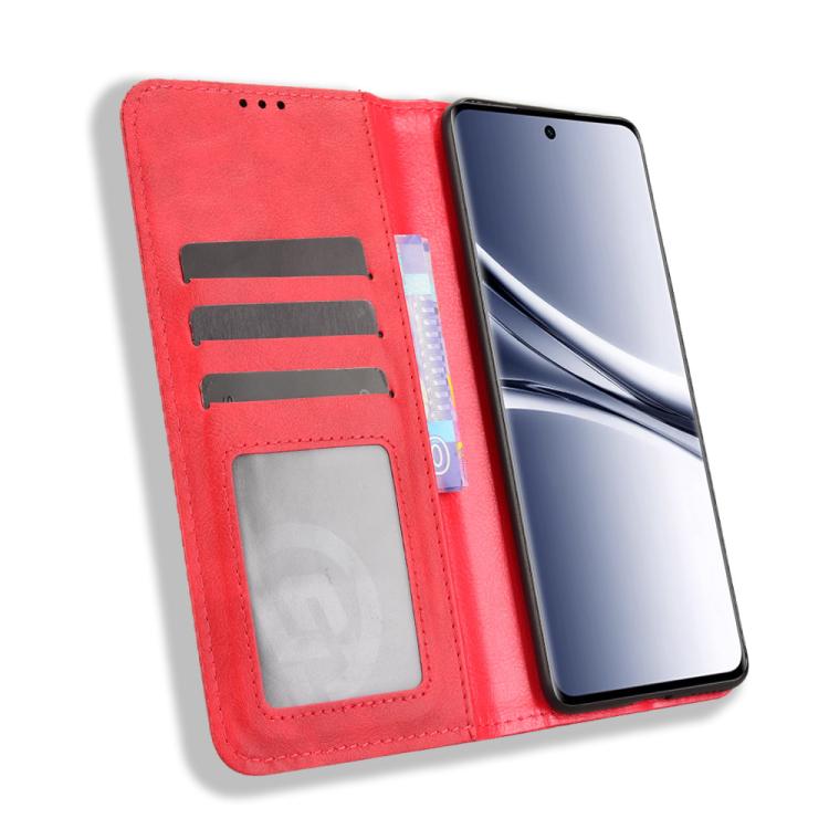 For Redmi Note 15 5G / 4G 164mm / Poco M8 5G Magnetic Buckle Retro Texture Leather Phone Case
