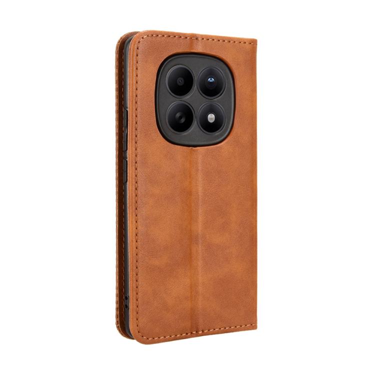 For Redmi Note 15 5G / 4G 164mm / Poco M8 5G Magnetic Buckle Retro Texture Leather Phone Case