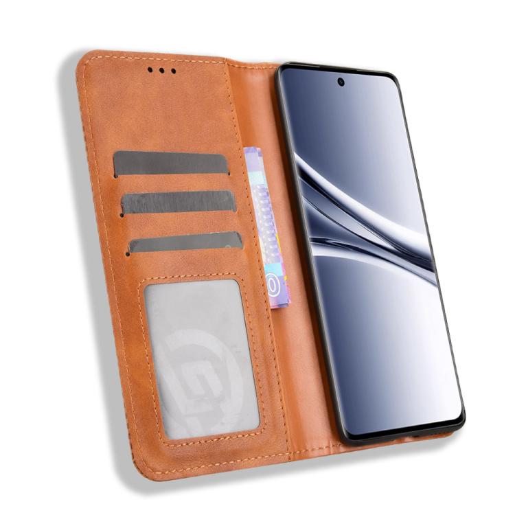 For Redmi Note 15 5G / 4G 164mm / Poco M8 5G Magnetic Buckle Retro Texture Leather Phone Case