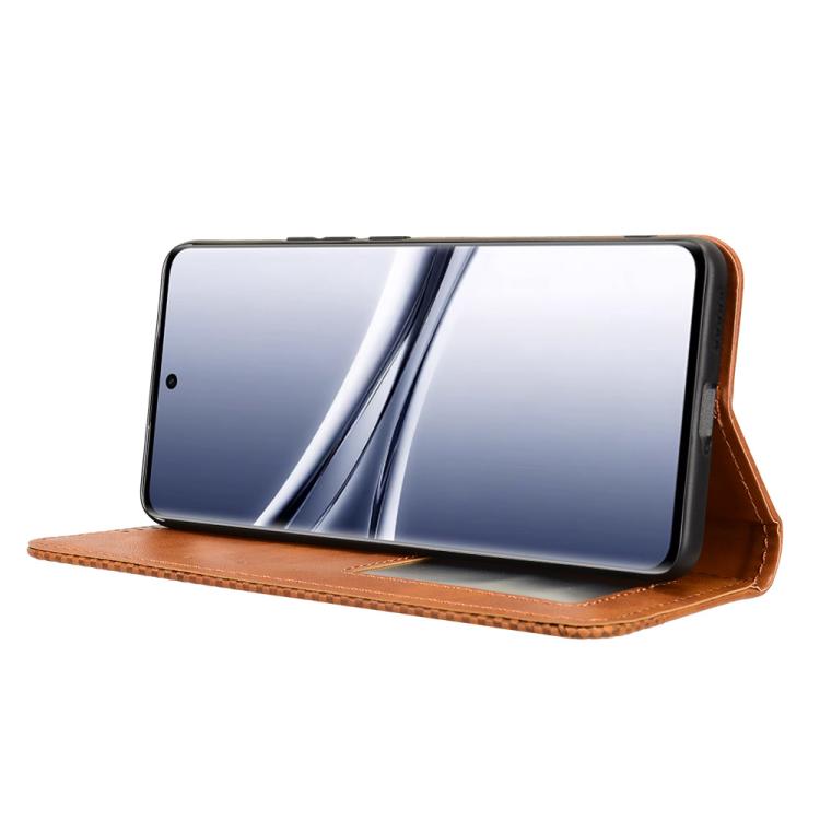 For Redmi Note 15 5G / 4G 164mm / Poco M8 5G Magnetic Buckle Retro Texture Leather Phone Case