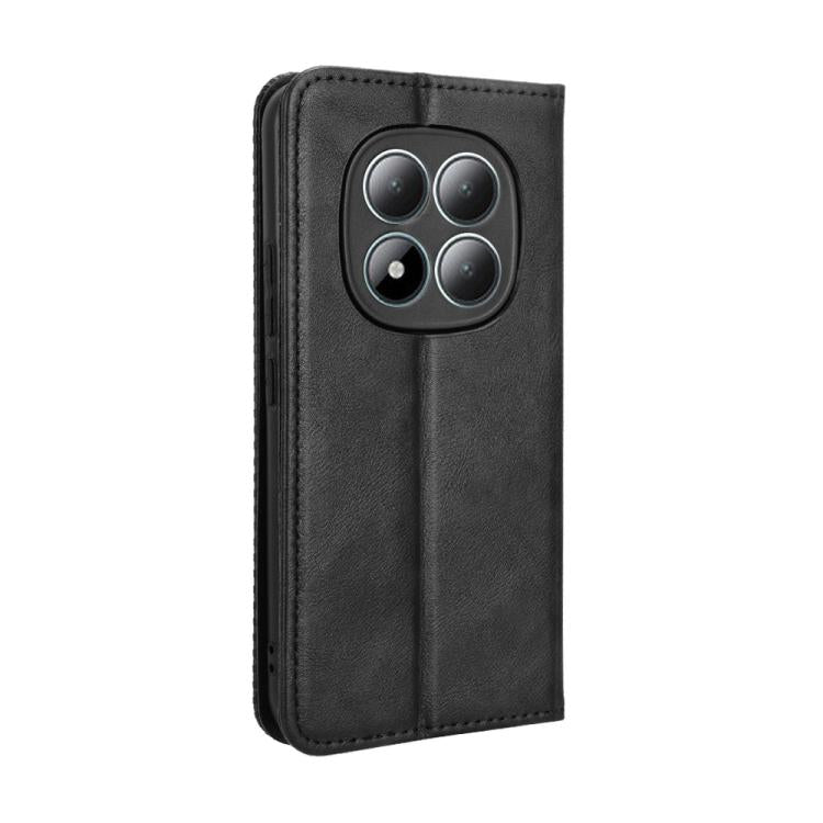 For Redmi Note 15 Pro+ 5G 163.3mm/Poco M8 Pro 5G Magnetic Buckle Retro Texture Leather Phone Case