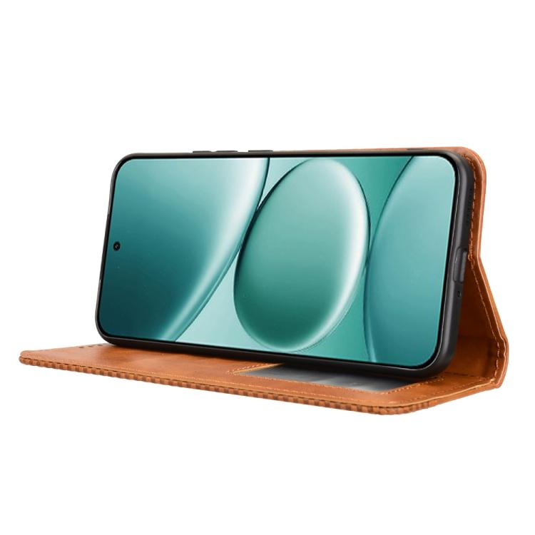 For Redmi Note 15 Pro+ 5G 163.3mm/Poco M8 Pro 5G Magnetic Buckle Retro Texture Leather Phone Case