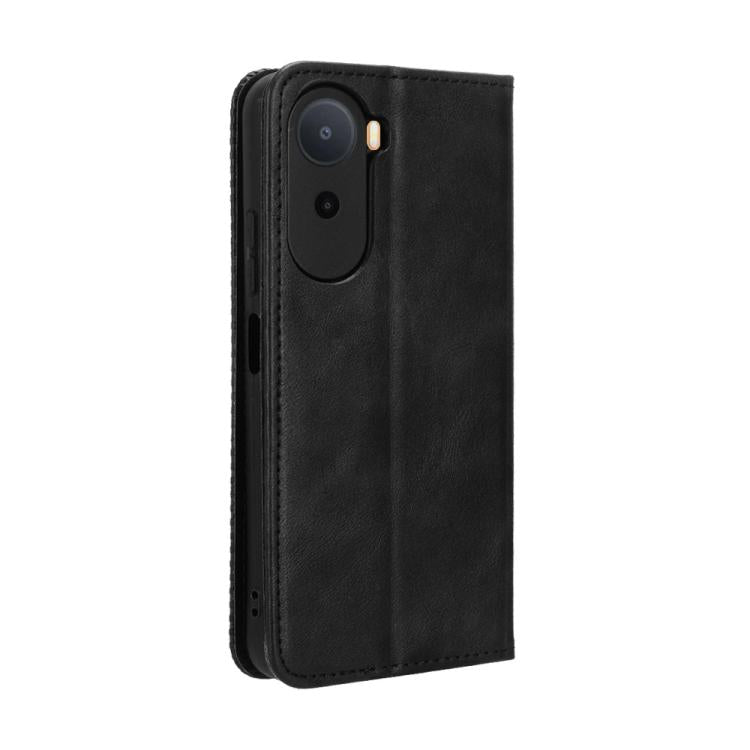 For Redmi A7 Pro 171mm / Poco C85x 5G Magnetic Buckle Retro Texture Leather Phone Case