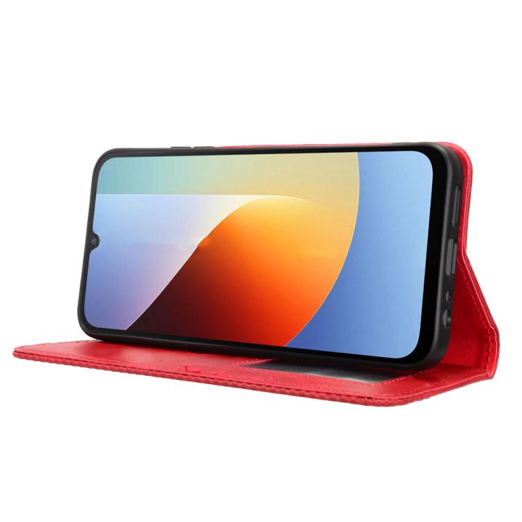 For Redmi A7 Pro 171mm / Poco C85x 5G Magnetic Buckle Retro Texture Leather Phone Case