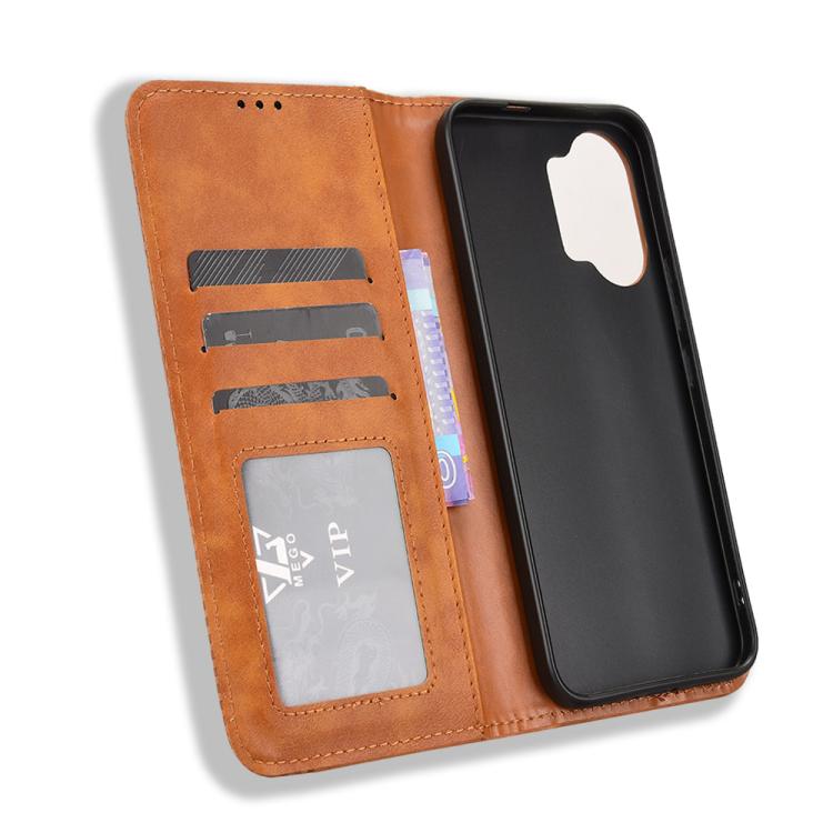 For Redmi Turbo 5 Max 5G / Poco X8 Pro Max Magnetic Buckle Retro Texture Leather Phone Case