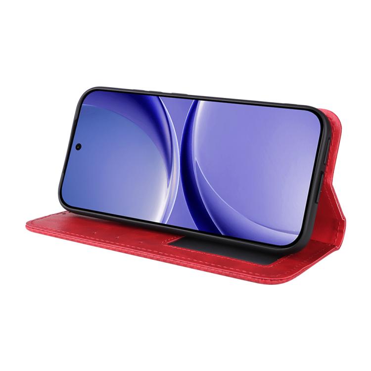 For Redmi Turbo 5 5G / Poco X8 Pro Magnetic Buckle Retro Texture Leather Phone Case