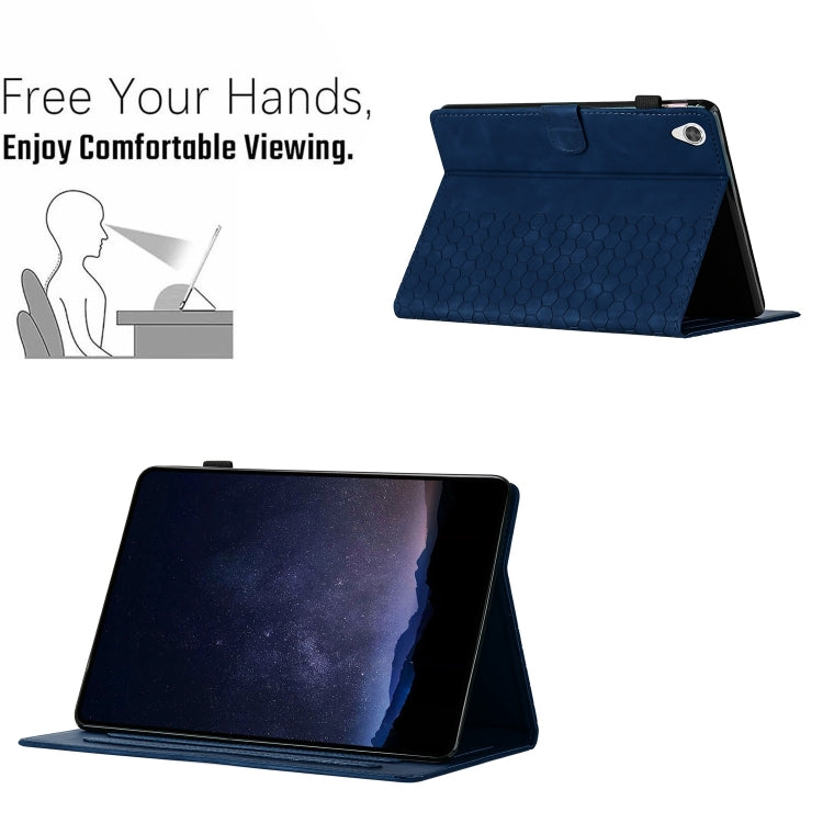 For Lenovo Tab M10 HD Gen 2nd X306X Honeycomb Embossed Leather Smart Tablet Case