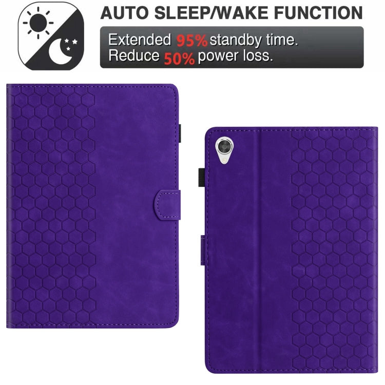 For Lenovo Tab M10 HD Gen 2nd X306X Honeycomb Embossed Leather Smart Tablet Case