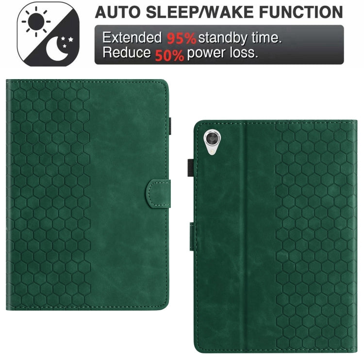 For Lenovo Tab M10 HD Gen 2nd X306X Honeycomb Embossed Leather Smart Tablet Case