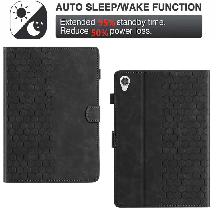 For Lenovo Tab M10 HD Gen 2nd X306X Honeycomb Embossed Leather Smart Tablet Case