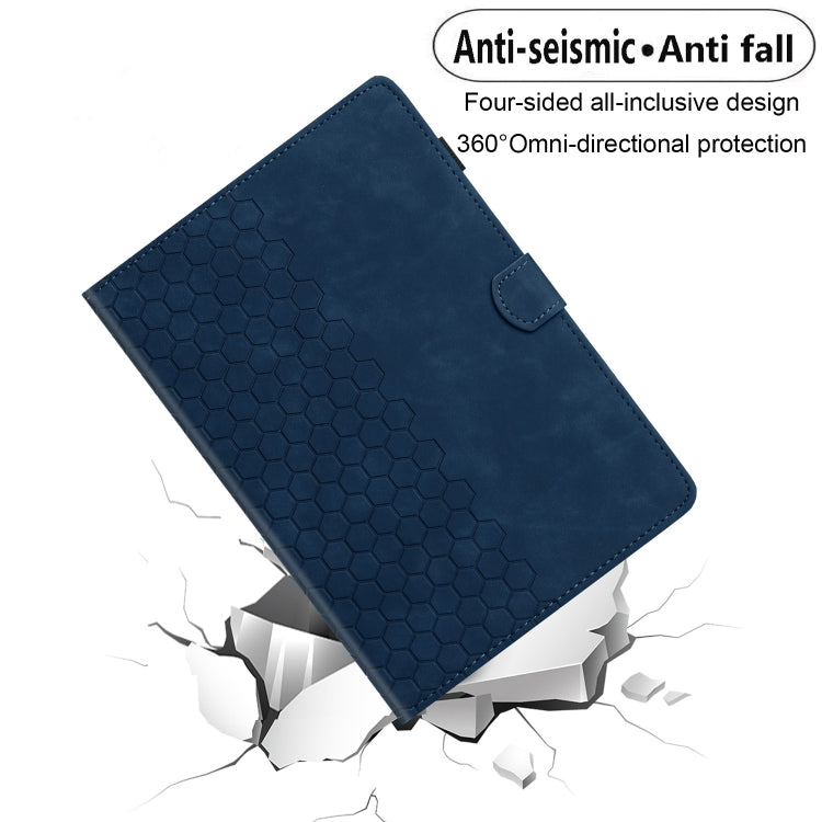 For Lenovo Tab P11 J606F Honeycomb Embossed Leather Smart Tablet Case