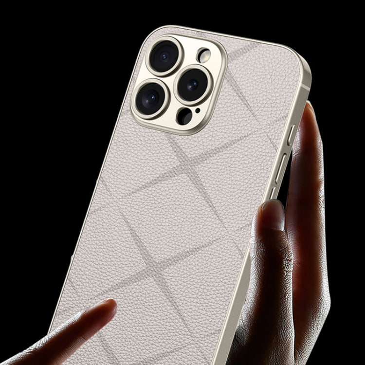 For iPhone 16 GKK Asterism Metal Paint Skin Feel Leather Full Coverage Phone Case
