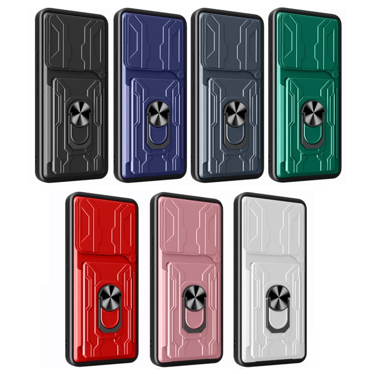 For Xiaomi 14T Pro Sliding Camshield TPU+PC Phone Case with Card Slot