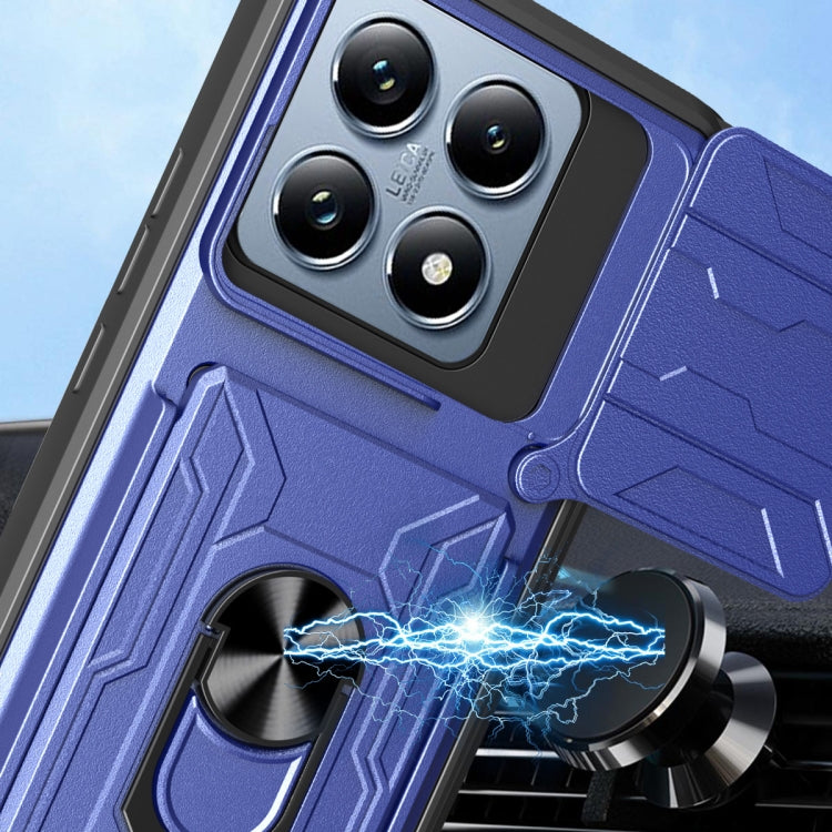 For Xiaomi 14T Pro Sliding Camshield TPU+PC Phone Case with Card Slot