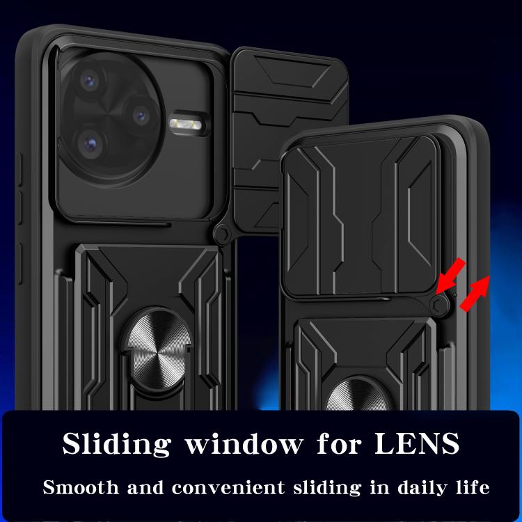 For Xiaomi Poco F7 Ultra Sliding Camshield TPU+PC Phone Case with Card Slot