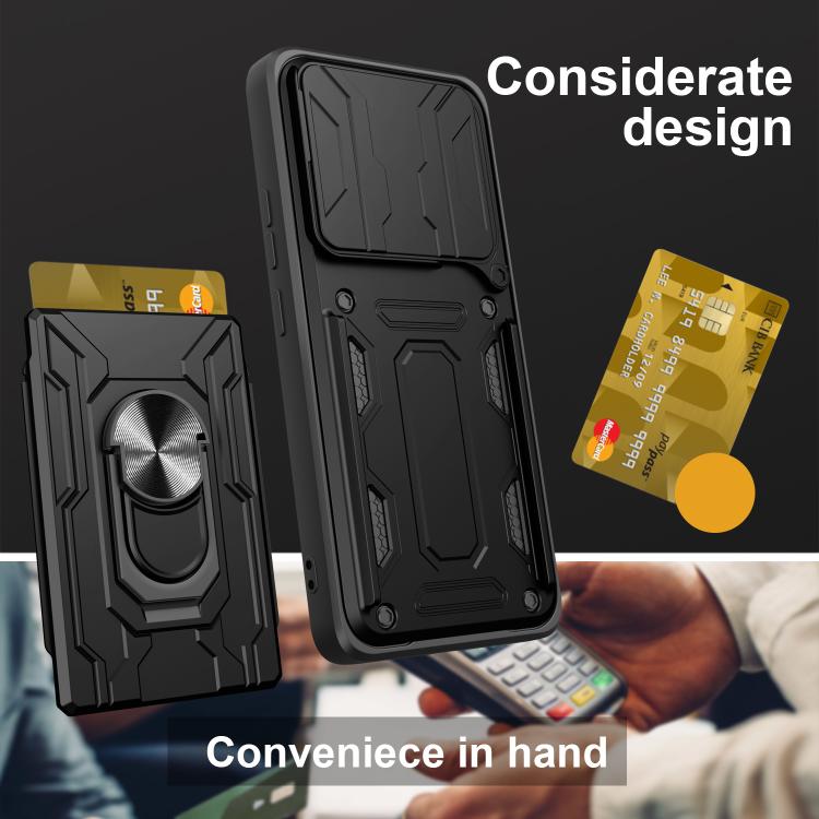 For Xiaomi Poco F7 Ultra Sliding Camshield TPU+PC Phone Case with Card Slot