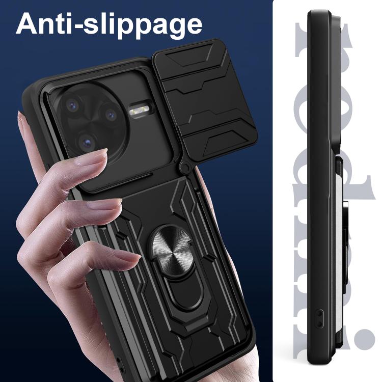 For Xiaomi Poco F7 Ultra Sliding Camshield TPU+PC Phone Case with Card Slot