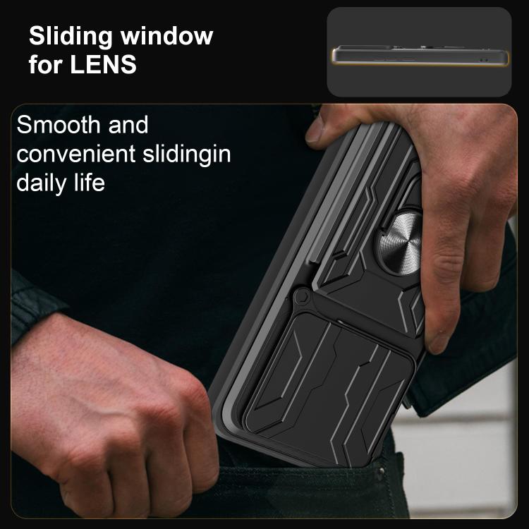 For Xiaomi Poco F7 Ultra Sliding Camshield TPU+PC Phone Case with Card Slot
