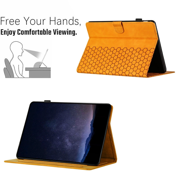For Amazon Kindle Paperwhite 4 / 3 / 2 / 1 Honeycomb Embossed Leather Smart Tablet Case