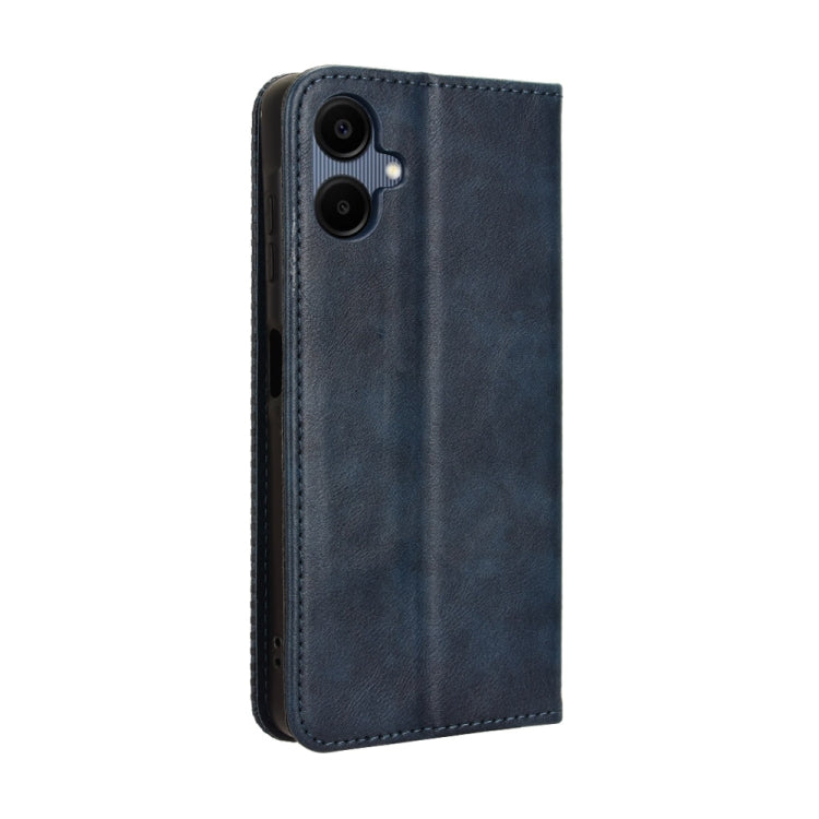 For Samsung Galaxy A06 Magnetic Buckle Retro Texture Leather Phone Case