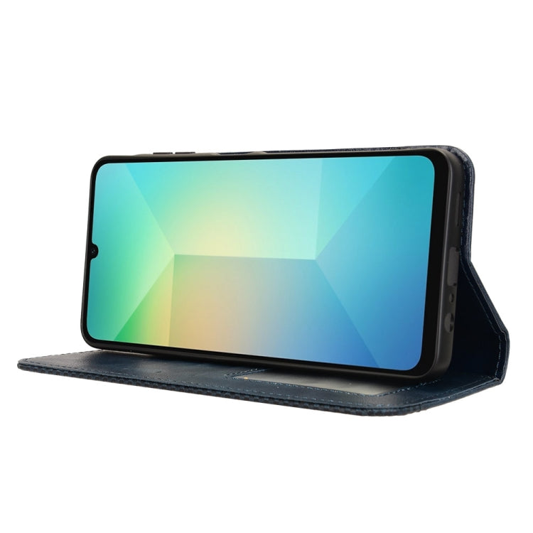 For Samsung Galaxy A06 Magnetic Buckle Retro Texture Leather Phone Case