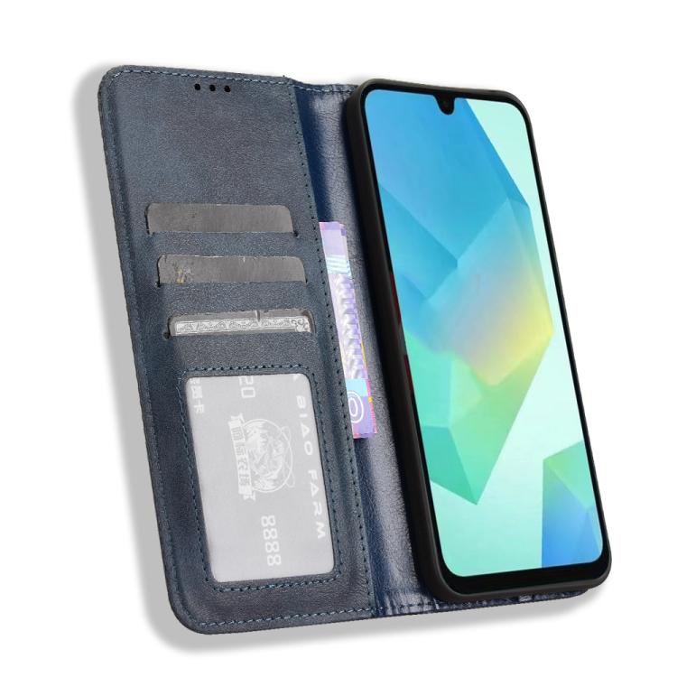 For Samsung Galaxy A16 5G Magnetic Buckle Retro Texture Leather Phone Case