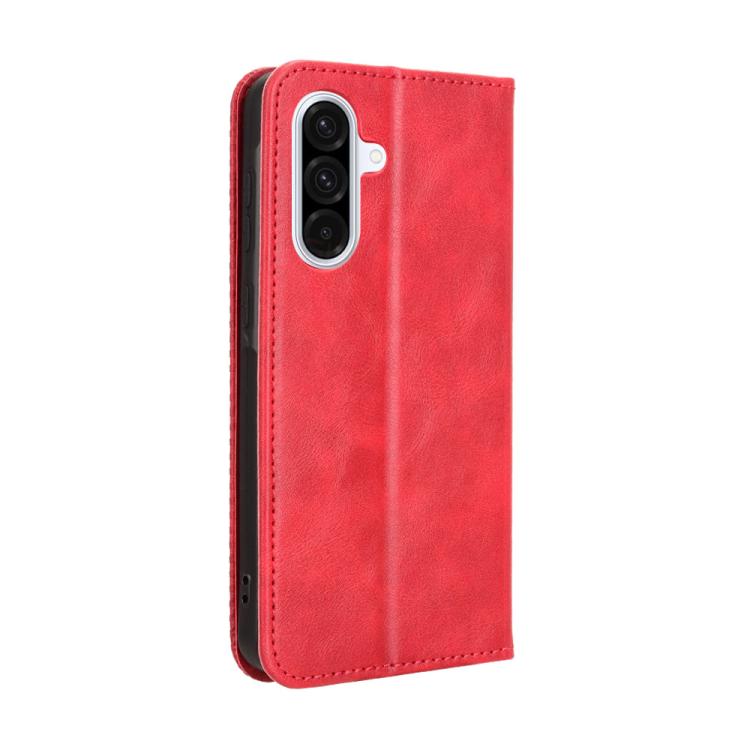 For Samsung Galaxy A36 5G Magnetic Buckle Retro Texture Leather Phone Case