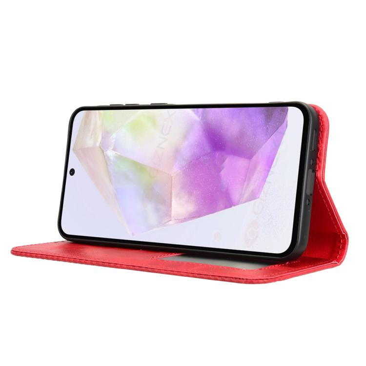 For Samsung Galaxy A36 5G Magnetic Buckle Retro Texture Leather Phone Case
