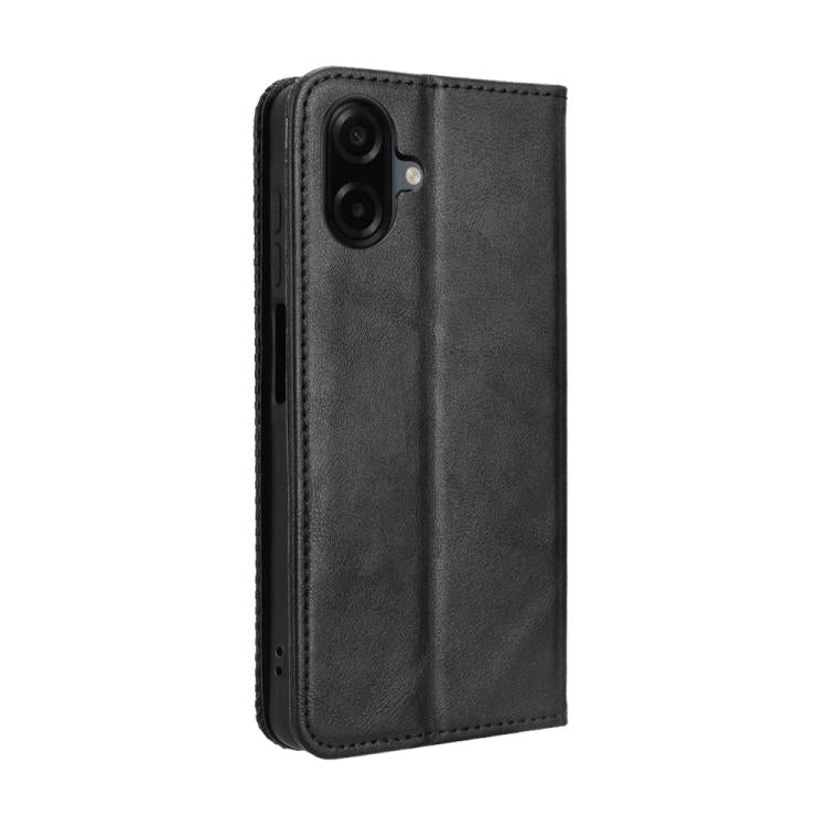 For Samsung Galaxy A07 4G Magnetic Buckle Retro Texture Leather Phone Case