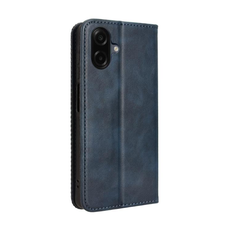 For Samsung Galaxy A07 4G Magnetic Buckle Retro Texture Leather Phone Case