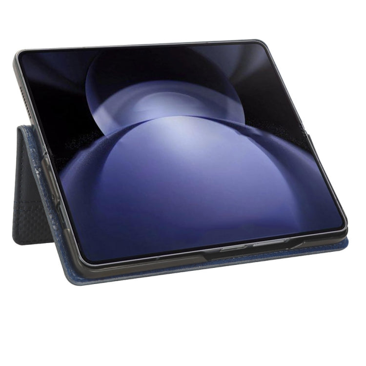 For Samsung Galaxy Z Fold6 Magnetic Buckle Retro Texture Leather Phone Case