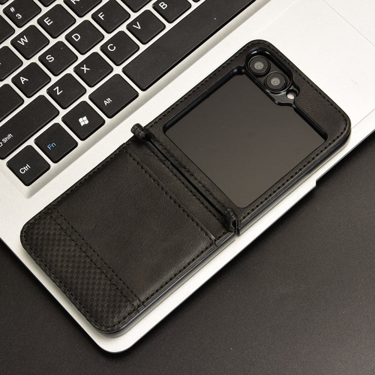 For Samsung Galaxy Z Flip7 FE / Z Flip6 Magnetic Buckle Retro Texture Leather Phone Case