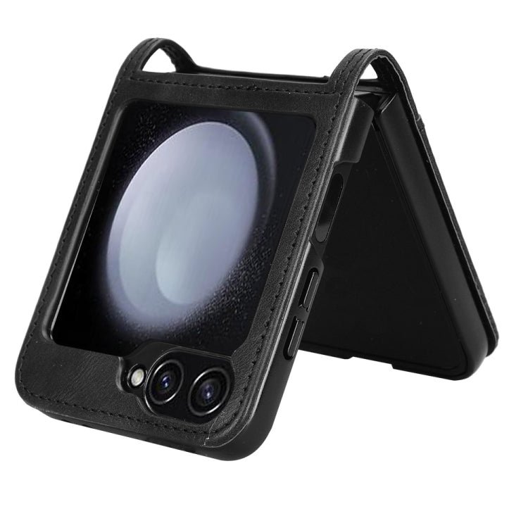 For Samsung Galaxy Z Flip7 FE / Z Flip6 Magnetic Buckle Retro Texture Leather Phone Case