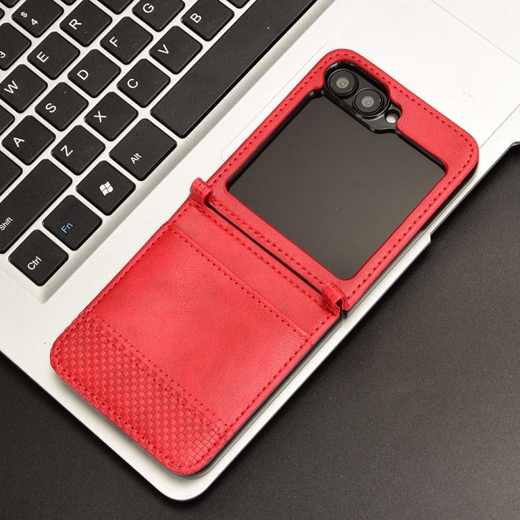 For Samsung Galaxy Z Flip7 FE / Z Flip6 Magnetic Buckle Retro Texture Leather Phone Case