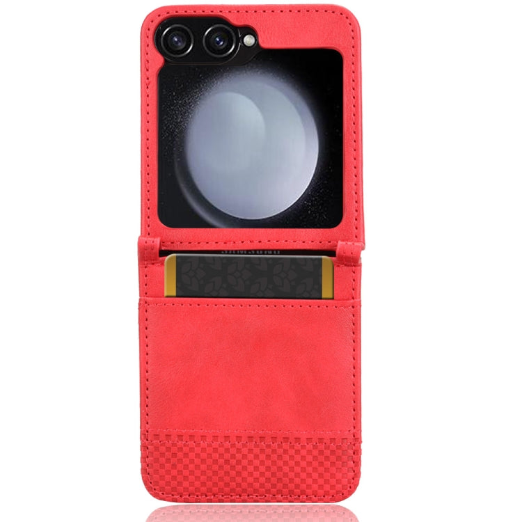 For Samsung Galaxy Z Flip7 FE / Z Flip6 Magnetic Buckle Retro Texture Leather Phone Case