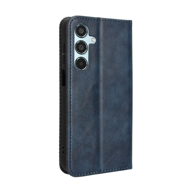 For Samsung Galaxy M35 5G Magnetic Buckle Retro Texture Leather Phone Case