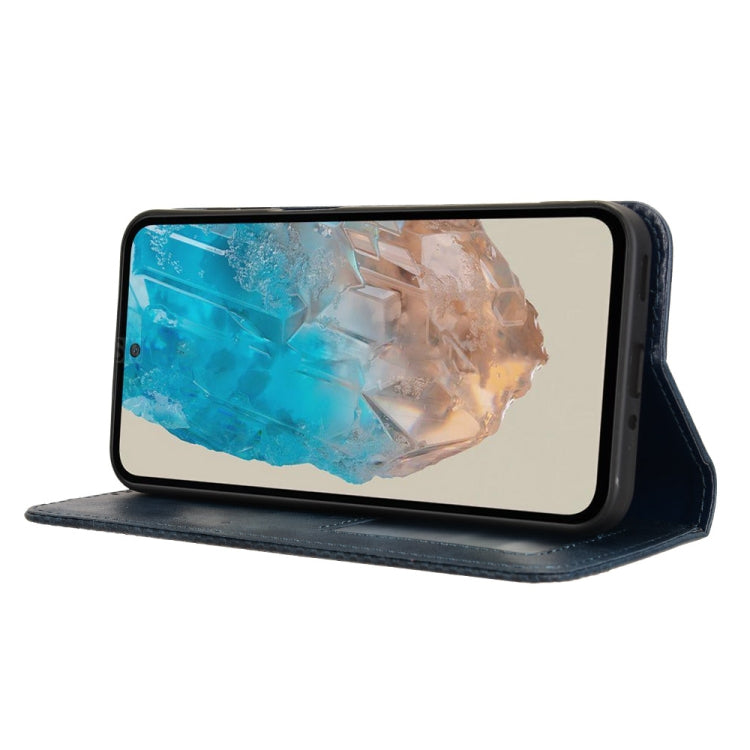 For Samsung Galaxy M35 5G Magnetic Buckle Retro Texture Leather Phone Case