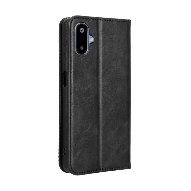 For Samsung Galaxy F06 5G / M06 5G Magnetic Buckle Retro Texture Leather Phone Case