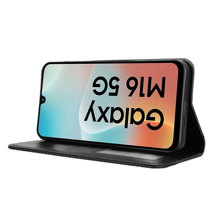 For Samsung Galaxy F16 5G / M16 5G Magnetic Buckle Retro Texture Leather Phone Case