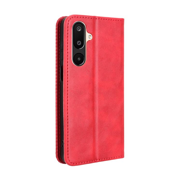 For Samsung Galaxy F16 5G / M16 5G Magnetic Buckle Retro Texture Leather Phone Case