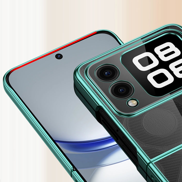 For Huawei nova Flip 6D Electroplating PC Shockproof Phone Case
