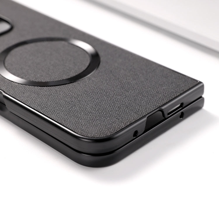 For Google Pixel 9 Pro Fold CD Magsafe Magnetic Cloth Texture Phone Case